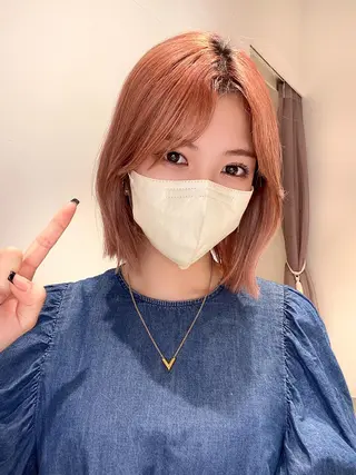 ショート カラー パーマ ヘアアレンジ 小野寺瑞希 /最小顔カットのヘアスタイル