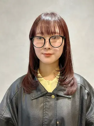 ミディアム カラー 池袋/レイヤー/ 顔まわり/taigaのヘアスタイル