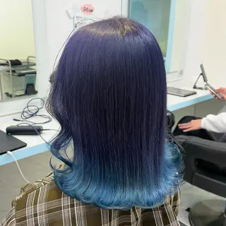 ミディアム カラー ブリーチカラー 🩵MIZUKIのヘアスタイル