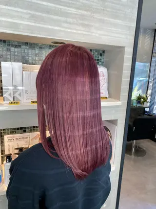 ミディアム カラー 似合わせカット takatoのヘアスタイル