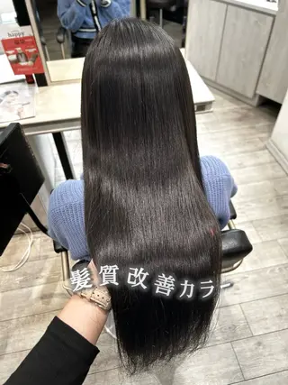 ロング カラー 《艶髪縮毛矯正》 かのん☽⑅ ˖のヘアスタイル