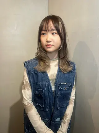 セミロング カラー Aya/四条烏丸/ インナーカラーのヘアスタイル