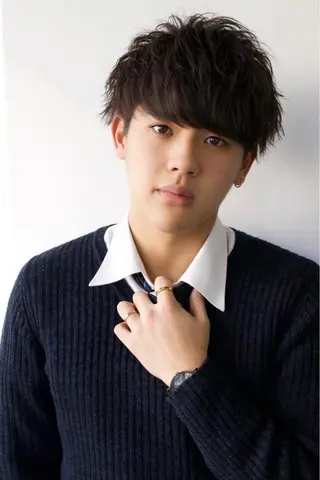 パーマ メンズ BABY 艶髪暗髪ヘア💖達人のヘアスタイル