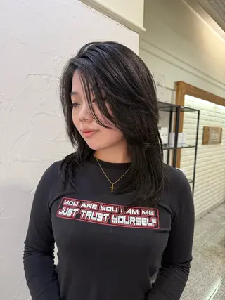 セミロング nico. 心斎橋 akariのヘアスタイル