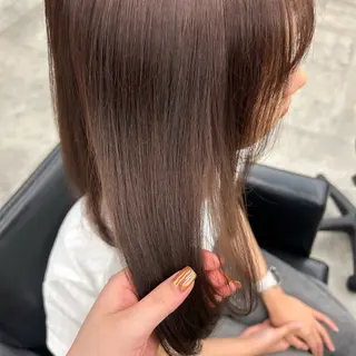 ミディアム カラー 💟艶カラー・トリー トメント/リサ🤍のヘアスタイル