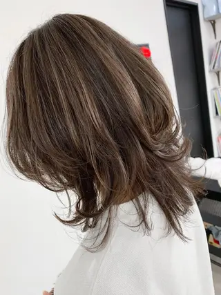 セミロング 🥇近藤 恭輔🥇 Recharme新保のヘアスタイル