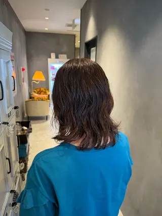 ミディアム パーマ 似合わせカット/ レディース特化/佑月のヘアスタイル