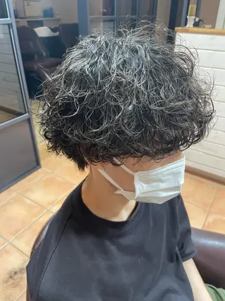 ショート パーマ メンズ 辻堂メンズ特化 YU-YAのヘアスタイル