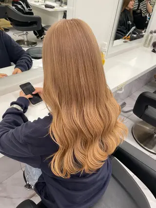 ロング カラー ヘアアレンジ 💗横浜美容室 💗HARUNAのヘアスタイル