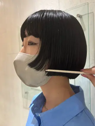 ショート yui🥀/ボブ /ブリーチなしカラーのヘアスタイル