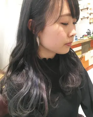 セミロング カラー nakahara madokaのヘアスタイル