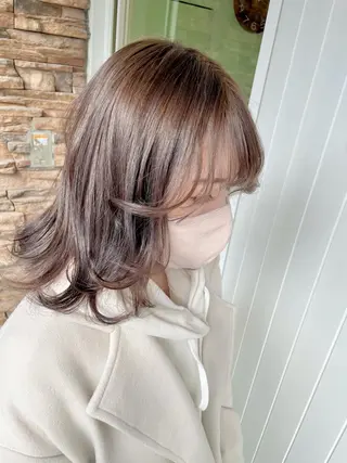 ミディアム カラー 髪質改善✨️透明感カ ラー✧*。山下さいみのヘアスタイル