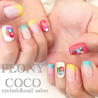 ショート ネイル マツエク・マツパ Beauty salon STELLA所属・STELLA 大西南帆のマツエク・マツパデザイン