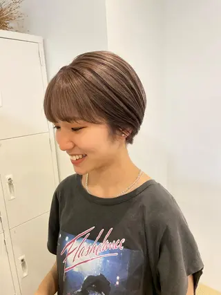 ショート 大迫 江梨のヘアスタイル