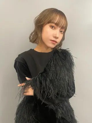 ミディアム カラー toiro所属・似合わせカット/ naokoのヘアスタイル