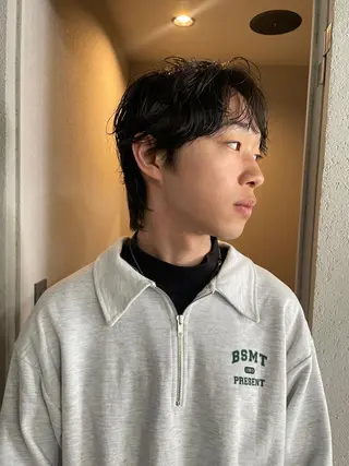 ショート メンズ 吉田一輝 外国人パーマのヘアスタイル