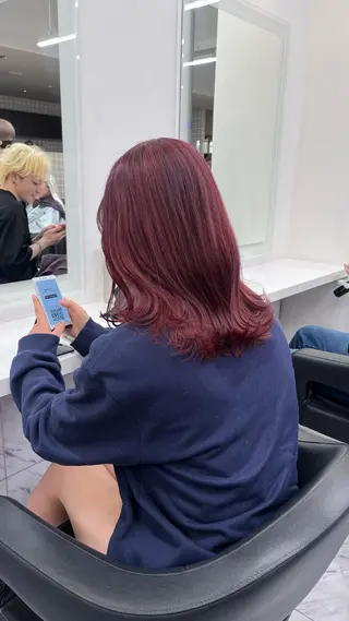 カラー 🥀韓流暖色ヘア 🥀yuzukiのヘアスタイル