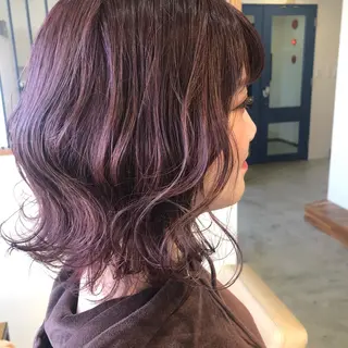 カラー なつき/艶ピンク/ girly hairのヘアスタイル