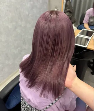 ミディアム ハイトーン特化/個室 RISE🩶のヘアスタイル