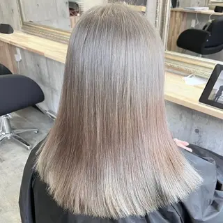 セミロング カラー Sunny side 大名 RIOのヘアスタイル