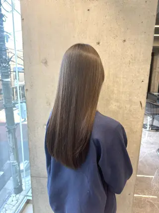 ミディアム カラー 【感動の艶髪💖】 溝の口/坂本柊星のヘアスタイル