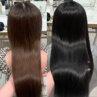 ロング カラー 内田 志乃のヘアスタイル