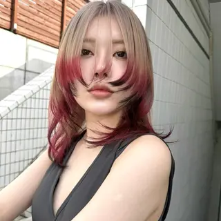 セミロング カラー パーマ ヘアアレンジ メンズ キッズ HIROTO ・のヘアスタイル