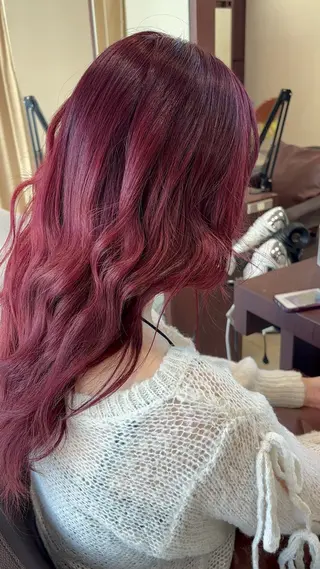 カラー 【暖色ハイトーン】 HARUNA🌼のヘアスタイル