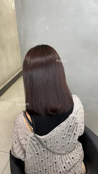 カラー Off-White 大阪所属・offwhite Nano🪩🧡のヘアスタイル