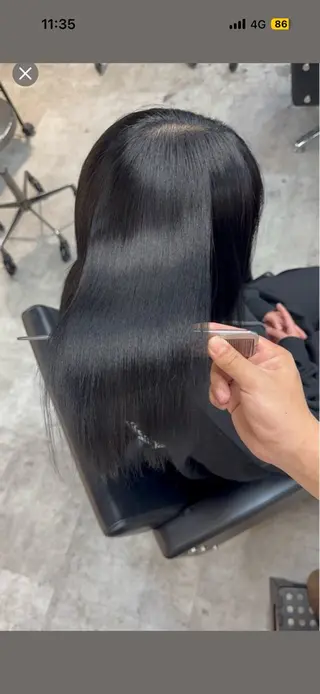 セミロング 溝渕朋也 /髪質改善ストレートのヘアスタイル