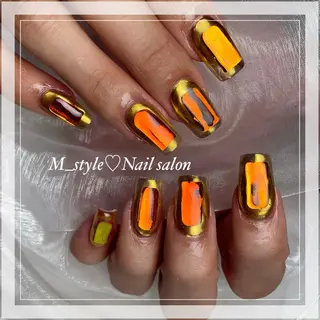 セミロング ネイル 下妻市ﾈｲﾙｻﾛﾝ M_styleのネイルデザイン