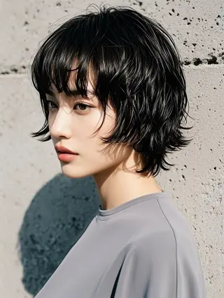ショート ウルフカット 811 大阪梅田 ウルフのヘアスタイル