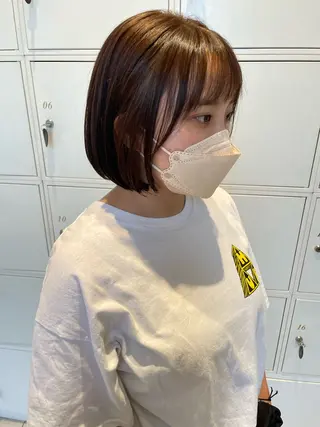 ミディアム カラー 鶴岡で縮毛矯正なら お任せ！ハヤシナオミのヘアスタイル