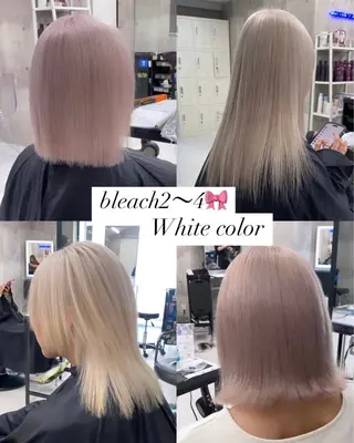 カラー ヘアアレンジ メンズ のん🎀ハイトーン/ レイヤーカット🐳のヘアスタイル