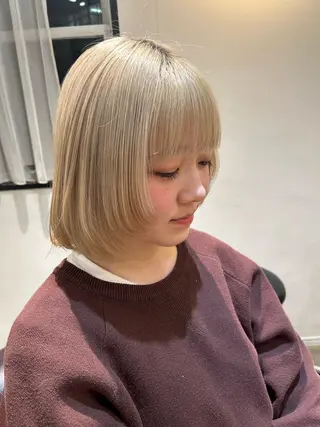 ショート 縮毛矯正／レイヤー／ 🌼mizukiのヘアスタイル