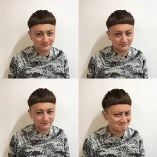 ショート メンズ 嶋佐 昌大 シマサマオのヘアスタイル