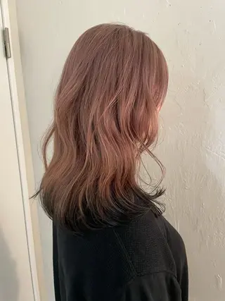 ミディアム カラー Then所属・mana/ハイトーン /ヘアセット🎀のヘアスタイル