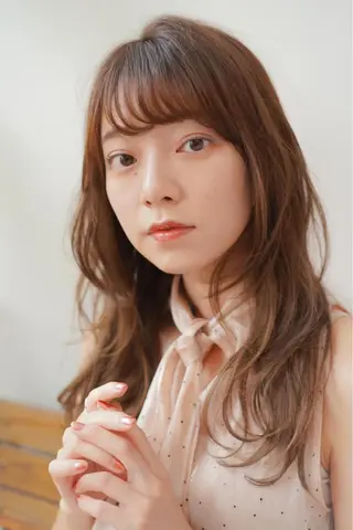 ロング 骨格/顔タイプ/ パーソナルカラー菅原のヘアスタイル