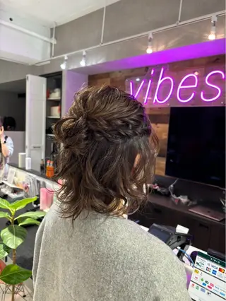 ミディアム ヘアアレンジ アレンジ/カラー トリートメントNaoのヘアスタイル