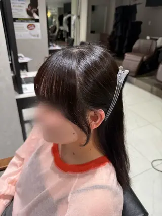 ロング ブラウン/盛れる 顔周り/髪質改善のヘアスタイル