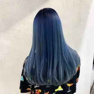 セミロング 及川シゲル 髪質改善講師のヘアスタイル