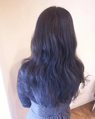 ロング カラー JIL BLAN 京都所属・RU RIのヘアスタイル