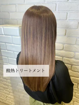 ロング 髪質改善/縮毛矯正 艶カラー/珠聡のヘアスタイル