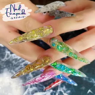 ロング ネイル クロキ 。のネイルデザイン