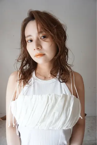 ミディアム カラー stay she 荻窪所属・メンズ無料カット/ ヘアアレンジ/咲美のヘアスタイル