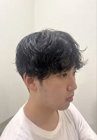 ミディアム メンズ メンズパーマ /メンズ/Renのヘアスタイル