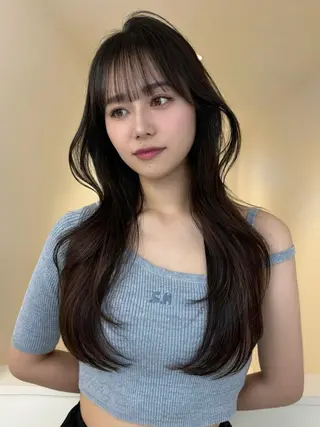 ロング カラー momo /ニュアンスレイヤーのヘアスタイル