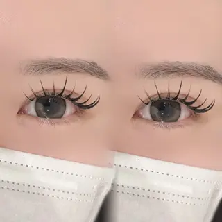 マツエク・マツパ ﾊﾙｶ🎀まつパ/束 感マツエク/フラットのマツエク・マツパデザイン