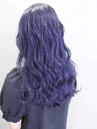 セミロング カラー ヘアアレンジ lani 天神大名/ブリーチのヘアスタイル