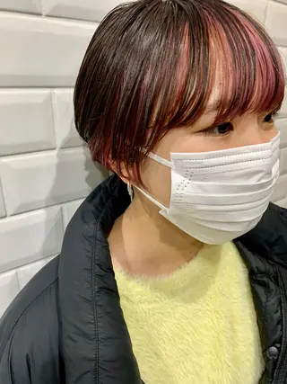ショート カラー APPiiS所属・APPiiS 柳田 葵のヘアスタイル